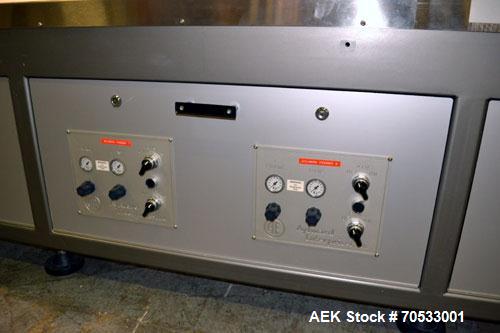 Used Klockner Medipak Model CP-2 EEL Blisterpack Machine. Capable of speeds from 20 to 60 cycles per minute. Max base film width: 150mm. Max film advance (draw off length): 150mm. Max froming depth: ...