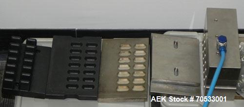 Used Klockner Medipak Model CP-2 EEL Blisterpack Machine. Capable of speeds from 20 to 60 cycles per minute. Max base film width: 150mm. Max film advance (draw off length): 150mm. Max froming depth: ...