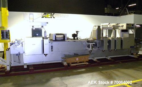 Used Klockner Form & Fill Automatic Thermo Capsule / Blister Packaging Machine, Model CP11. Capable of speeds up to 60 strokes or 500 blisters per minute depending on application. Maximum film foil w...