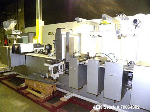 Used Klockner Form & Fill Automatic Thermo Capsule / Blister Packaging Machine, Model CP11. Capable of speeds up to 60 strokes or 500 blisters per minute depending on application. Maximum film foil w...