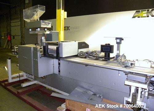 Used Klockner Form & Fill Automatic Thermo Capsule / Blister Packaging Machine, Model CP11. Capable of speeds up to 60 strokes or 500 blisters per minute depending on application. Maximum film foil w...