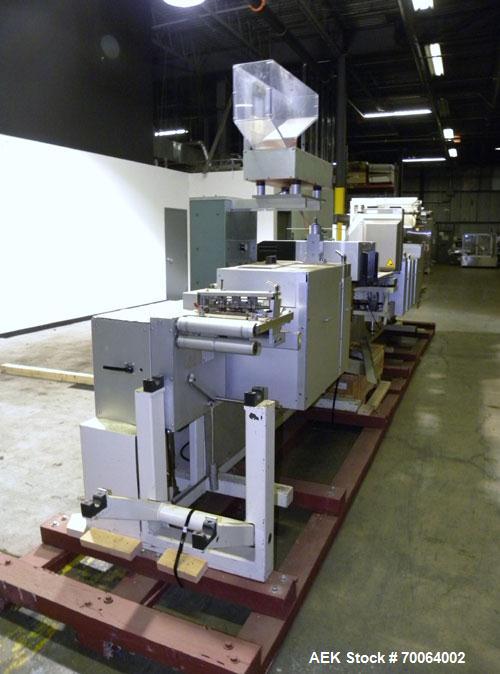 Used Klockner Form & Fill Automatic Thermo Capsule / Blister Packaging Machine, Model CP11. Capable of speeds up to 60 strokes or 500 blisters per minute depending on application. Maximum film foil w...