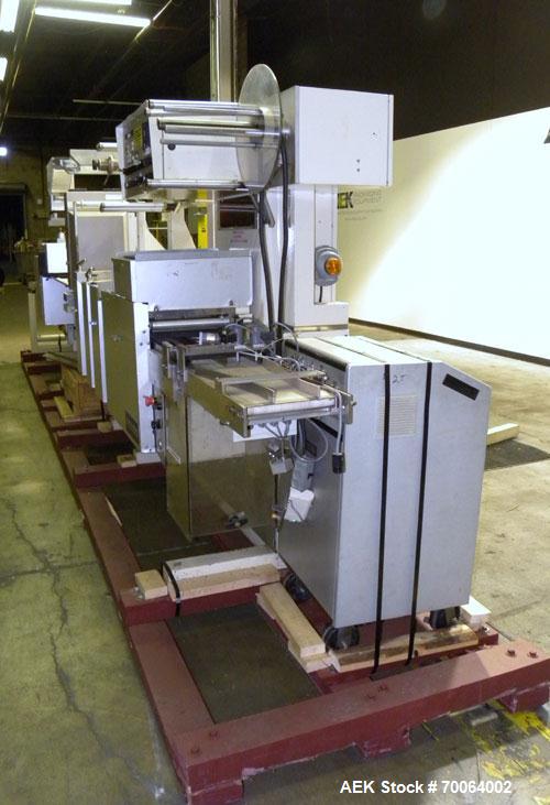 Used Klockner Form & Fill Automatic Thermo Capsule / Blister Packaging Machine, Model CP11. Capable of speeds up to 60 strokes or 500 blisters per minute depending on application. Maximum film foil w...