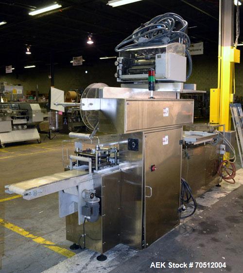 Used MAC III Model Super 2000 Blister Pack Machine. Machine is capable of up to 50 cycles per minute. Has maximum web dimensions of 8.67" or 220 mm wide with a 20" maximum diameter roll (2.75" to 3" ...