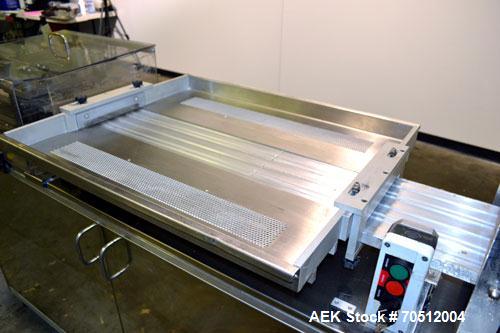 Used MAC III Model Super 2000 Blister Pack Machine. Machine is capable of up to 50 cycles per minute. Has maximum web dimensions of 8.67" or 220 mm wide with a 20" maximum diameter roll (2.75" to 3" ...