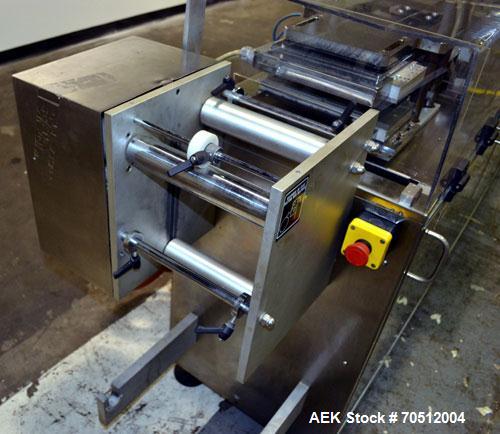 Used MAC III Model Super 2000 Blister Pack Machine. Machine is capable of up to 50 cycles per minute. Has maximum web dimensions of 8.67" or 220 mm wide with a 20" maximum diameter roll (2.75" to 3" ...