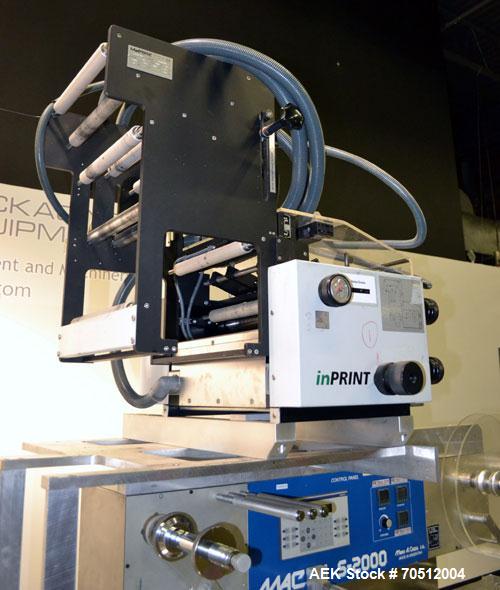 Used MAC III Model Super 2000 Blister Pack Machine. Machine is capable of up to 50 cycles per minute. Has maximum web dimensions of 8.67" or 220 mm wide with a 20" maximum diameter roll (2.75" to 3" ...