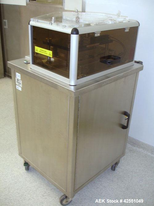 Used Sepha Blister Pack Machine, Model EZ Blister. 190mm x 130mm format area, up to 14mm draw depth, 165mm foil width, 110 volt on portable cart, serial #161-07, new 2007. AS IS WHERE IS, LOADING & R...