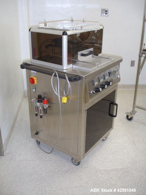 Used Sepha Blister Pack Machine, Model EZ Blister. 190mm x 130mm format area, up to 14mm draw depth, 165mm foil width, 110 volt on portable cart, serial #161-07, new 2007. AS IS WHERE IS, LOADING & R...