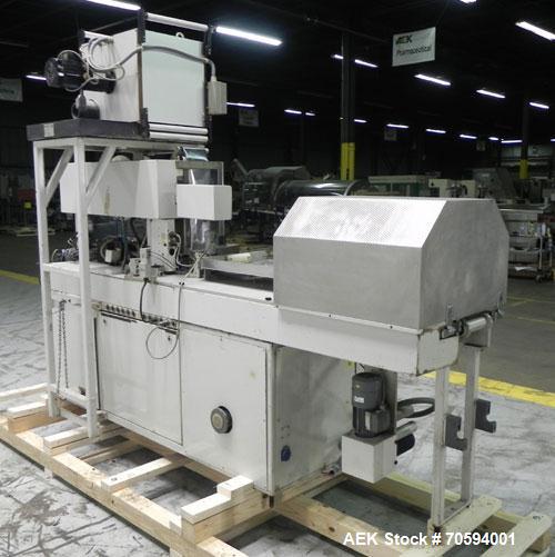 Used Noack Model DPN 760 Blisterpack Thermoformer Machine.Capable of speeds up to 60 cycles per minute. Maximum foil width 165 mm, indexing length 123 mm, forming area 150 mm x 120 mm, forming depth ...