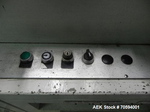 Used Noack Model DPN 760 Blisterpack Thermoformer Machine.Capable of speeds up to 60 cycles per minute. Maximum foil width 165 mm, indexing length 123 mm, forming area 150 mm x 120 mm, forming depth ...