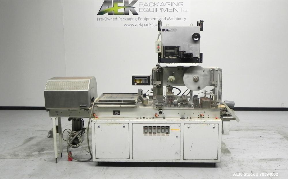 Used Noack Model DPN 760 Blisterpack Thermoformer Machine. Capable of speeds up to 60 cycles per minute. Maximum foil width 165 mm, indexing length 123 mm, forming area 150 mm x 120 mm, forming depth...
