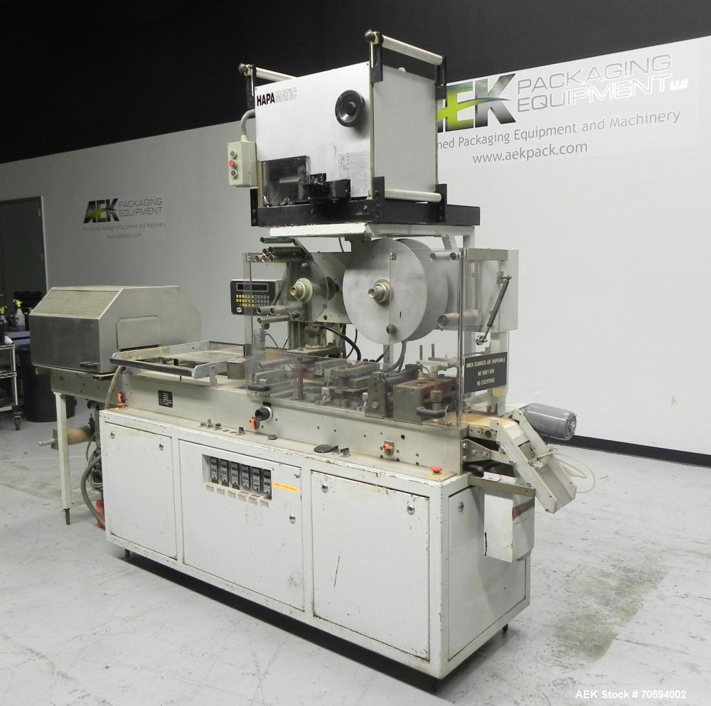 Used Noack Model DPN 760 Blisterpack Thermoformer Machine. Capable of speeds up to 60 cycles per minute. Maximum foil width 165 mm, indexing length 123 mm, forming area 150 mm x 120 mm, forming depth...