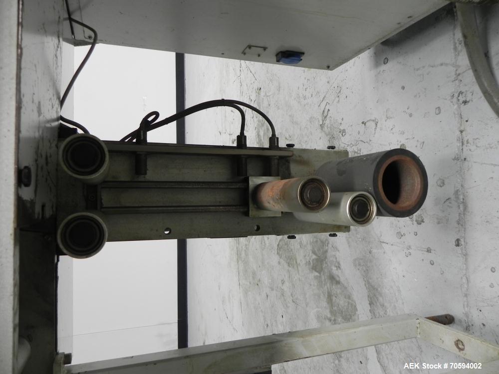 Used Noack Model DPN 760 Blisterpack Thermoformer Machine. Capable of speeds up to 60 cycles per minute. Maximum foil width 165 mm, indexing length 123 mm, forming area 150 mm x 120 mm, forming depth...