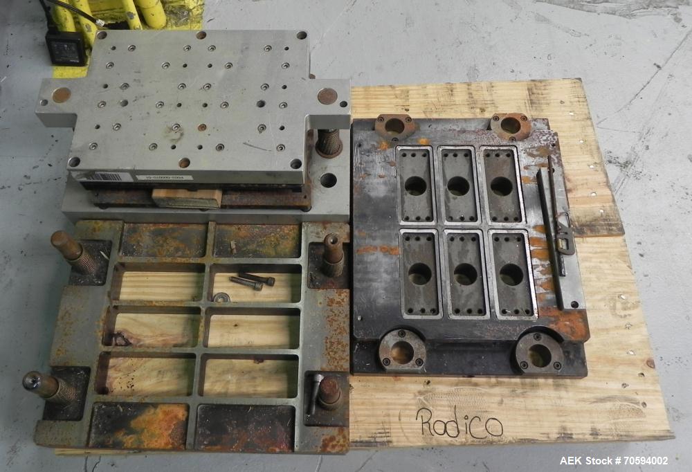Used Noack Model DPN 760 Blisterpack Thermoformer Machine. Capable of speeds up to 60 cycles per minute. Maximum foil width 165 mm, indexing length 123 mm, forming area 150 mm x 120 mm, forming depth...