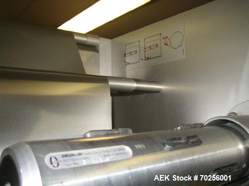 Used PamPac BP602 Blister Packaging Machine, stainless steel, 45 cycles per minute, format 6.38" x 0.4" x 0.12" (162 x 10 x 3 mm), with precutting, cutting sizes 2.95" x 2.52" (75 x 64 mm) and 2.52" ...