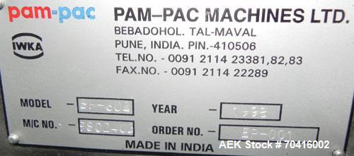 Used PamPac Model BP-602 Blister Packaging Machine