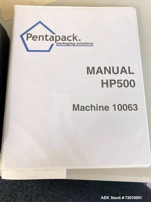 Gebraucht- Pentapack Krankenhaus-Blisterlinie / Einzeldosis-Verpackungsmaschine, Modell HP500. 10-50 Zyklen/Minute. 86 mm ma...