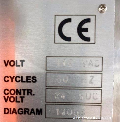 Used Pentapack Hospital Blister Line / Unit Dose Packaging Machine, Model HP500. 10-50 cycles/minute capability. 86mm max forming width; 25mm transport length; 100mm max foil width; 14mm max forming ...