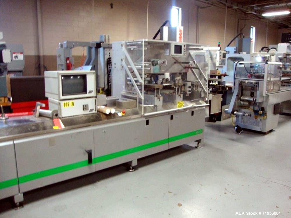 Used Romaco High Performance Platen Sealing Machine; Model NOACK 623-L. Forming Cycles = 60-80. Cutting Cycles 80. Max forming area 220 wide x 160 mm advance. Max forming depth 25mm. Max foil width =...