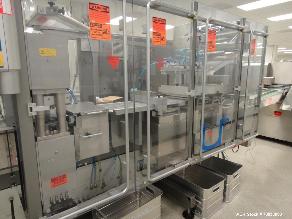 Used Uhlmann Blister Packaging Line – UPS4 ETX Blister Machine, C2155 Cartoner, E4040 Case Packer