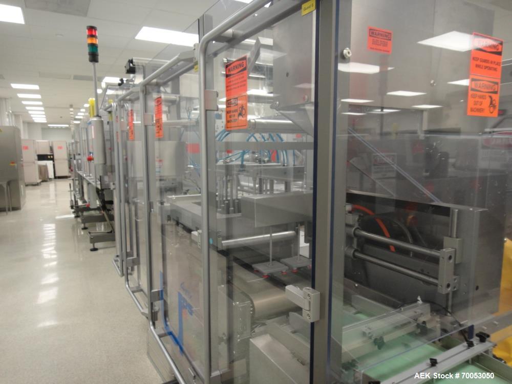 Used Uhlmann Blister Packaging Line – UPS4 ETX Blister Machine, C2155 Cartoner, E4040 Case Packer