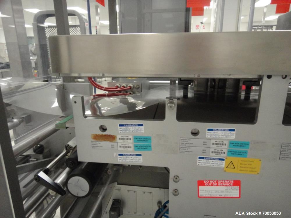 Used-Used Uhlmann thermoforming blister packaging line consisting of: - Uhlmann UPS4 ETX blister machine, with dual pick-and...