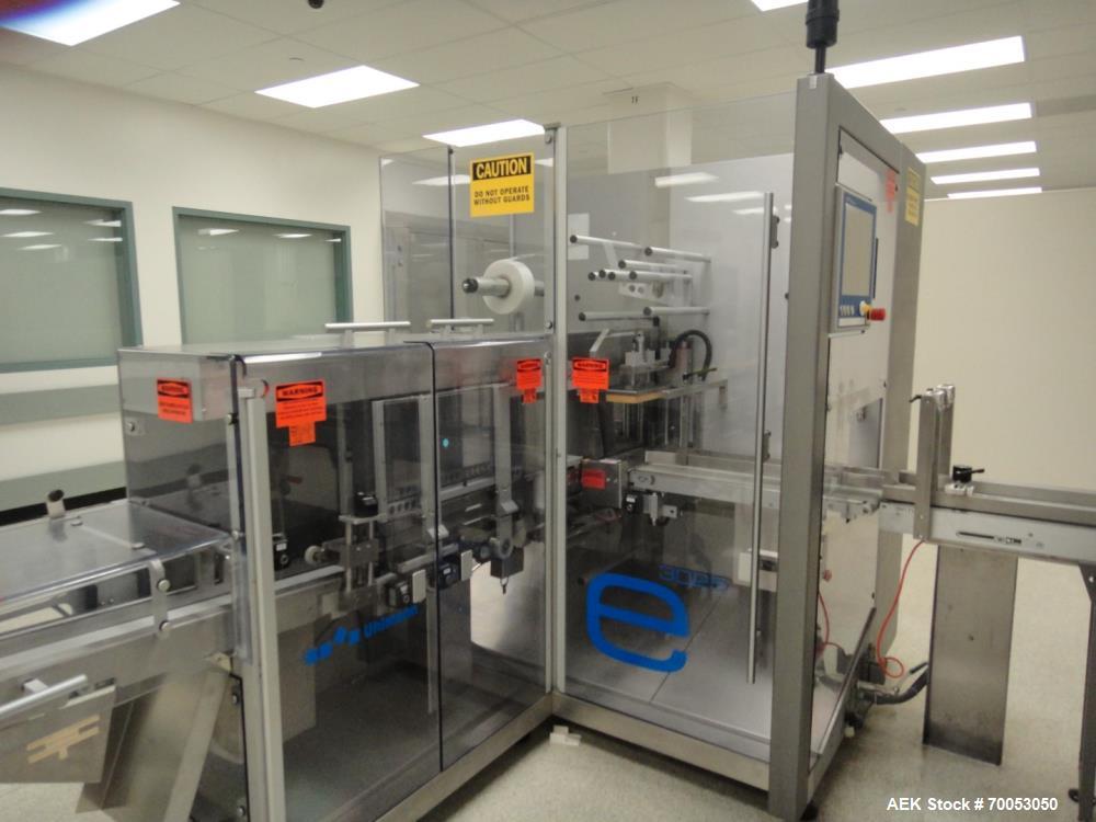 Used Uhlmann Blister Packaging Line – UPS4 ETX Blister Machine, C2155 Cartoner, E4040 Case Packer
