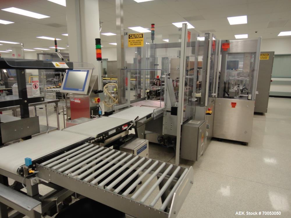 Used Uhlmann Blister Packaging Line – UPS4 ETX Blister Machine, C2155 Cartoner, E4040 Case Packer