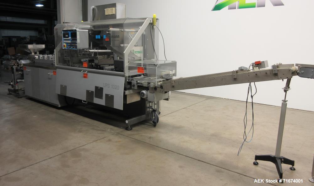 Used Uhlmann UPS 1020 Pharmaceutical Blister Sealer – 300 BPM