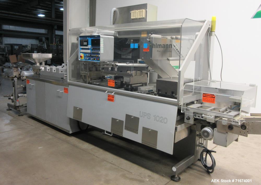 Used Uhlmann UPS 1020 Pharmaceutical Blister Sealer – 300 BPM