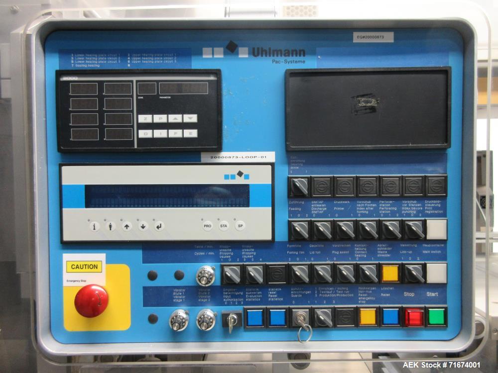 Used Uhlmann UPS 1020 Pharmaceutical Blister Sealer – 300 BPM