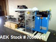 Used Uhlmann thermoformer blister packaging unit, model UPS300K, serial# 594, new 1994.
