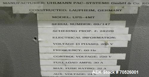 Used- Uhlmann Model UPS4-ET Blister Machine