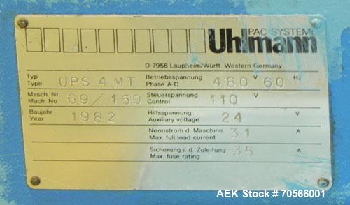 Used Uhlmann Model UPS4MT Horizontal Form and Fill Blister Pack Machine