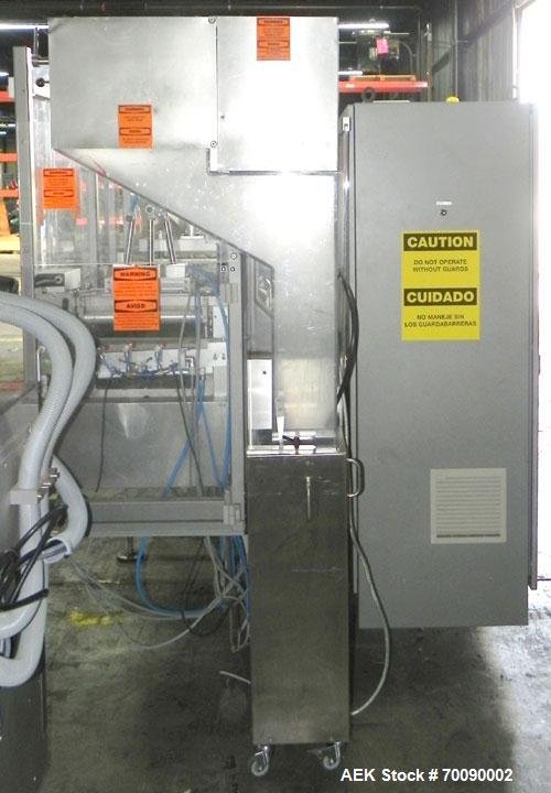 Used Uhlmann Model UPS4MT Blisterpacking Machine. Capable of speeds from 15 to 50 cycles per minute or 600 blister packs per minute. Maximum format size: 272mm x 284mm max format. Max depth of fill: ...