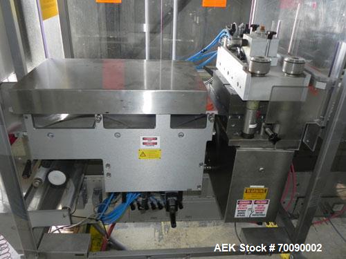Used Uhlmann Model UPS4MT Blisterpacking Machine. Capable of speeds from 15 to 50 cycles per minute or 600 blister packs per minute. Maximum format size: 272mm x 284mm max format. Max depth of fill: ...
