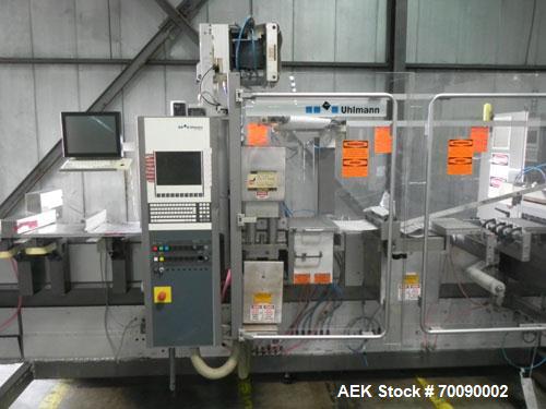 Used Uhlmann Model UPS4MT Blisterpacking Machine. Capable of speeds from 15 to 50 cycles per minute or 600 blister packs per minute. Maximum format size: 272mm x 284mm max format. Max depth of fill: ...