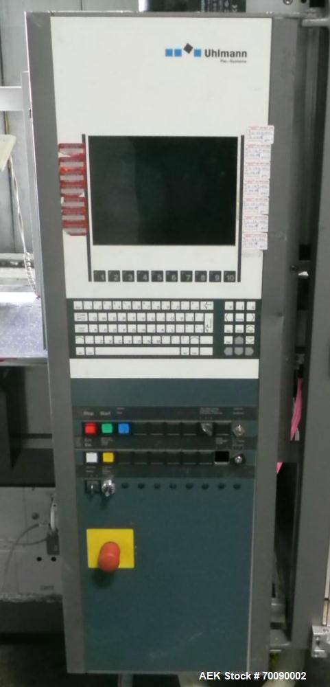 Used Uhlmann Model UPS4MT Blisterpacking Machine. Capable of speeds from 15 to 50 cycles per minute or 600 blister packs per minute. Maximum format size: 272mm x 284mm max format. Max depth of fill: ...
