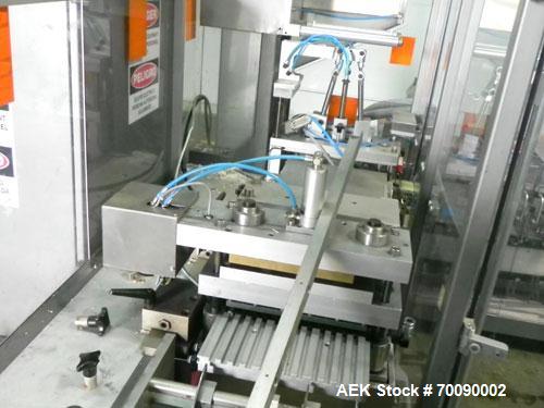 Used Uhlmann Model UPS4MT Blisterpacking Machine. Capable of speeds from 15 to 50 cycles per minute or 600 blister packs per minute. Maximum format size: 272mm x 284mm max format. Max depth of fill: ...