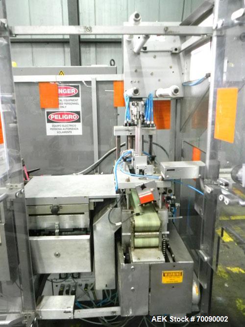 Used Uhlmann Model UPS4MT Blisterpacking Machine. Capable of speeds from 15 to 50 cycles per minute or 600 blister packs per minute. Maximum format size: 272mm x 284mm max format. Max depth of fill: ...