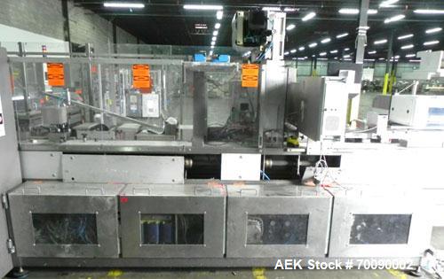 Used Uhlmann Model UPS4MT Blisterpacking Machine. Capable of speeds from 15 to 50 cycles per minute or 600 blister packs per minute. Maximum format size: 272mm x 284mm max format. Max depth of fill: ...