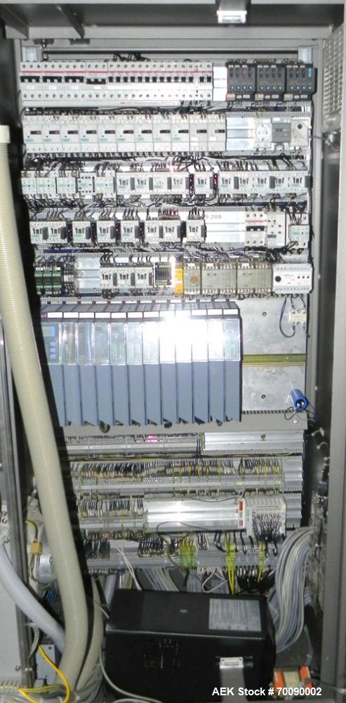 Used Uhlmann Model UPS4MT Blisterpacking Machine. Capable of speeds from 15 to 50 cycles per minute or 600 blister packs per minute. Maximum format size: 272mm x 284mm max format. Max depth of fill: ...