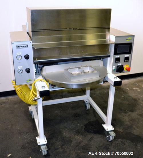 Used Tommy Nielsen Universal Model 301 FSX Rotary Blister Sealer. Machine is capable of speeds up to 700 blisters per hour. This machine forms the blister, operator manually loads the product.Built 2...