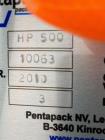 Used Pentapack Hospital Blister Line / Unit Dose Packaging Machine, Model HP500. 10-50 cycles/minute capability. 86mm max forming width; 25mm transport length; 100mm max foil width; 14mm max forming ...