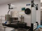 Used Uhlmann Thermoforming Blister Packaging Machine, Model UPS300. Currently running a 150mm x 120mm card, with Hapamatic foil printer, Neslab process chiller, 480 volt, serial# 552.