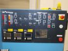 Used Uhlmann Thermoforming Blister Packaging Machine, Model UPS300. Currently running a 150mm x 120mm card, with Hapamatic foil printer, Neslab process chiller, 480 volt, serial# 552.