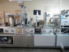 Used Uhlmann UPS4 Blisterpack Thermoformer Machine. Capable of speeds from 15 to 50 cycles per minute or 600 blister packs per minute. Maximum format size: 272mm x 284mm max format. Max depth of fill...