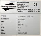 Used Tommy Nielsen Universal Model 301 FSX Rotary Blister Sealer. Machine is capable of speeds up to 700 blisters per hour. This machine forms the blister, operator manually loads the product.Built 2...