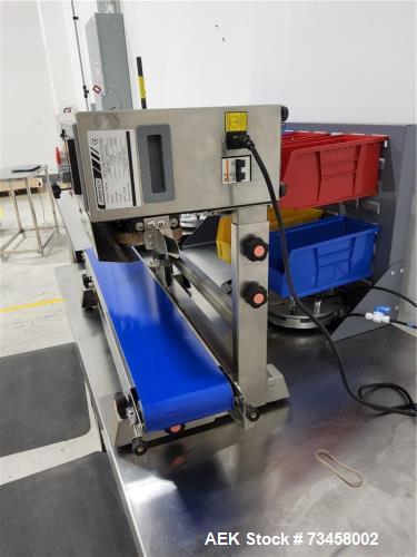 Used 2019 Web Converting & Packaging Line – Rotary Press, Robots, Sealers, Printers, Vision System, Cleanroom